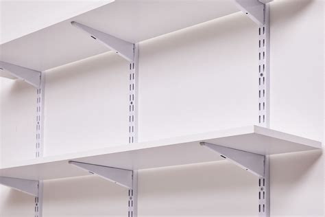 installing wall shelves using standards